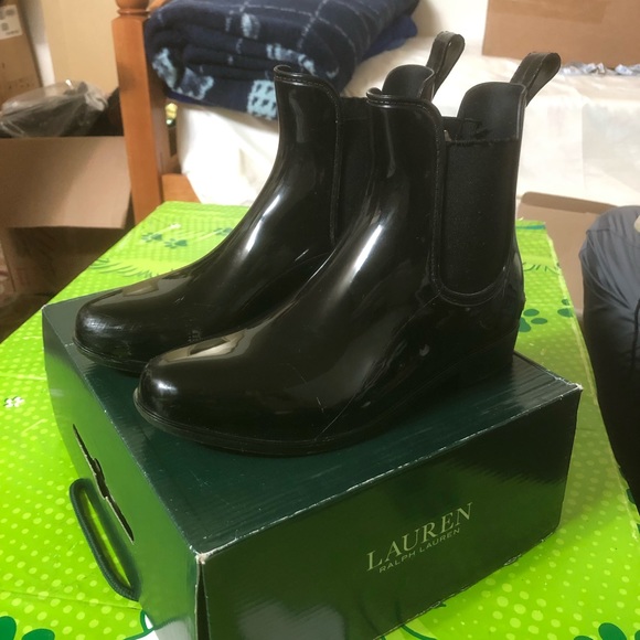 Lauren Ralph lauren tally Bo RAI 6 women's black boots - Picture 3 of 11